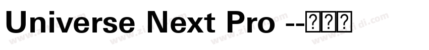 Universe Next Pro -字体转换